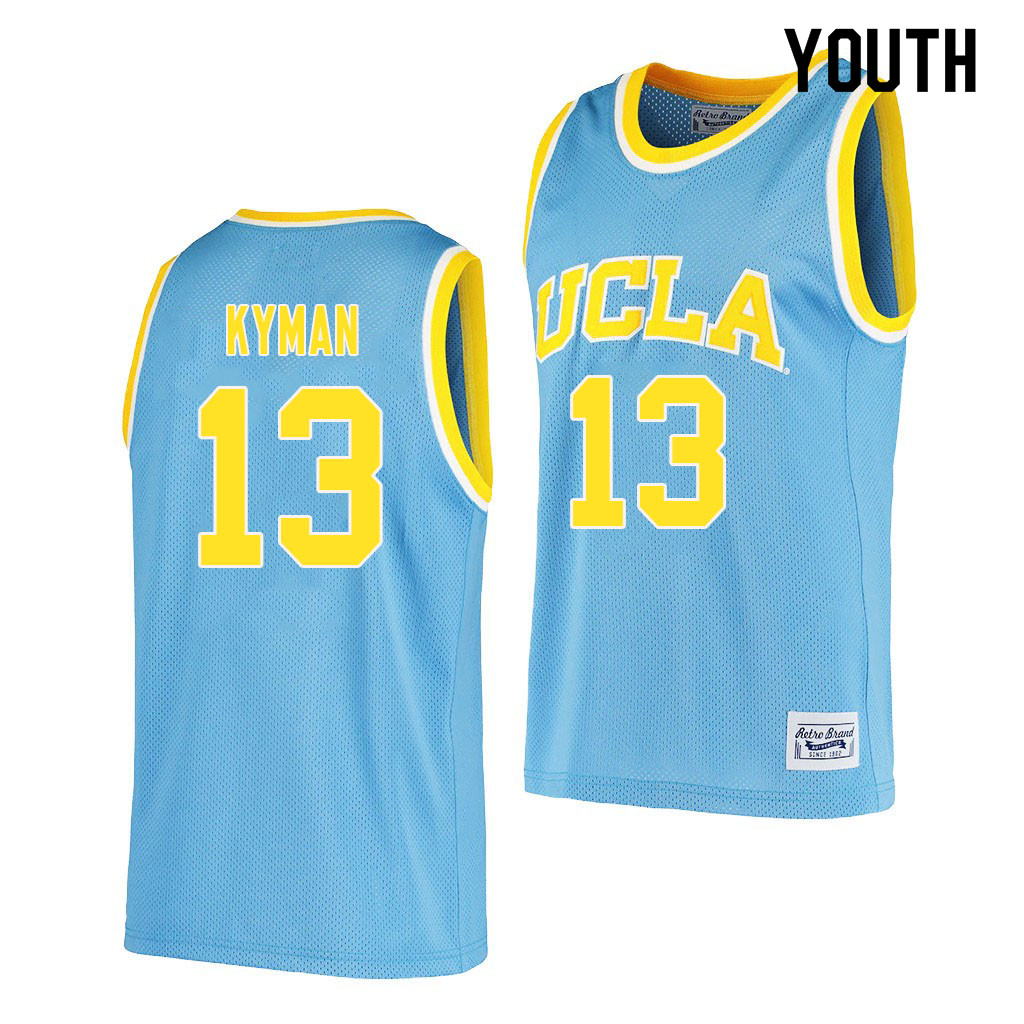 Youth #13 Jake Kyman UCLA Bruins College Jerseys Sale-Retro Blue - Click Image to Close